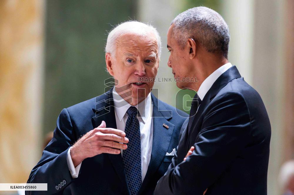 President Biden delivers eulogy for Ethel Kennedy in DC