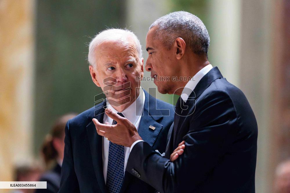 President Biden delivers eulogy for Ethel Kennedy in DC