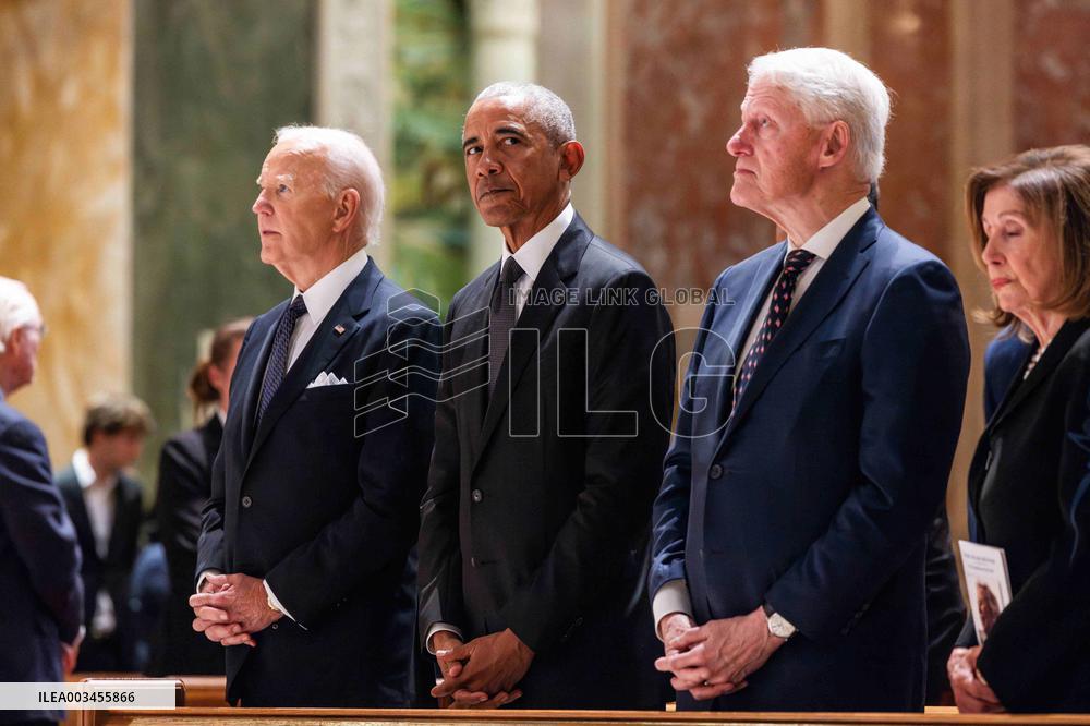 President Biden delivers eulogy for Ethel Kennedy in DC