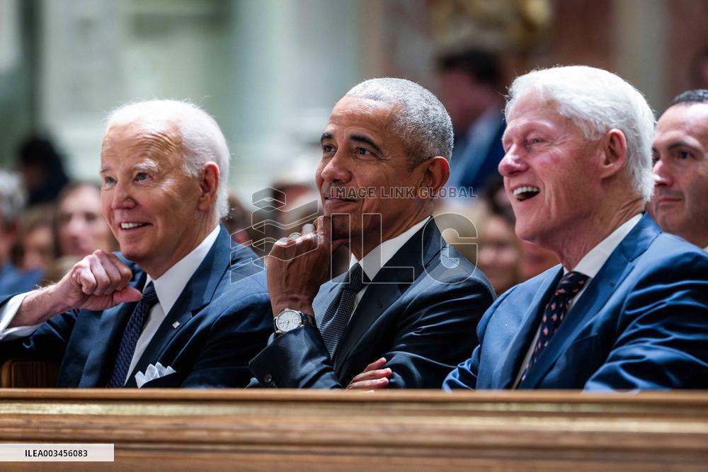 President Biden delivers eulogy for Ethel Kennedy in DC
