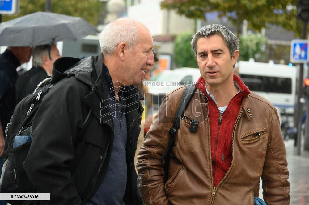 Several Hundred CGT Activists Outside the Paris Motor Show