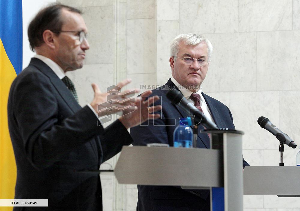 Joint news conference of Ukrainian and Norwegian FMs in Kyiv
