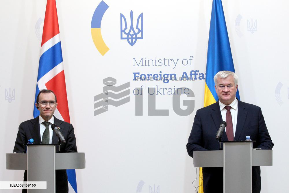 Joint news conference of Ukrainian and Norwegian FMs in Kyiv