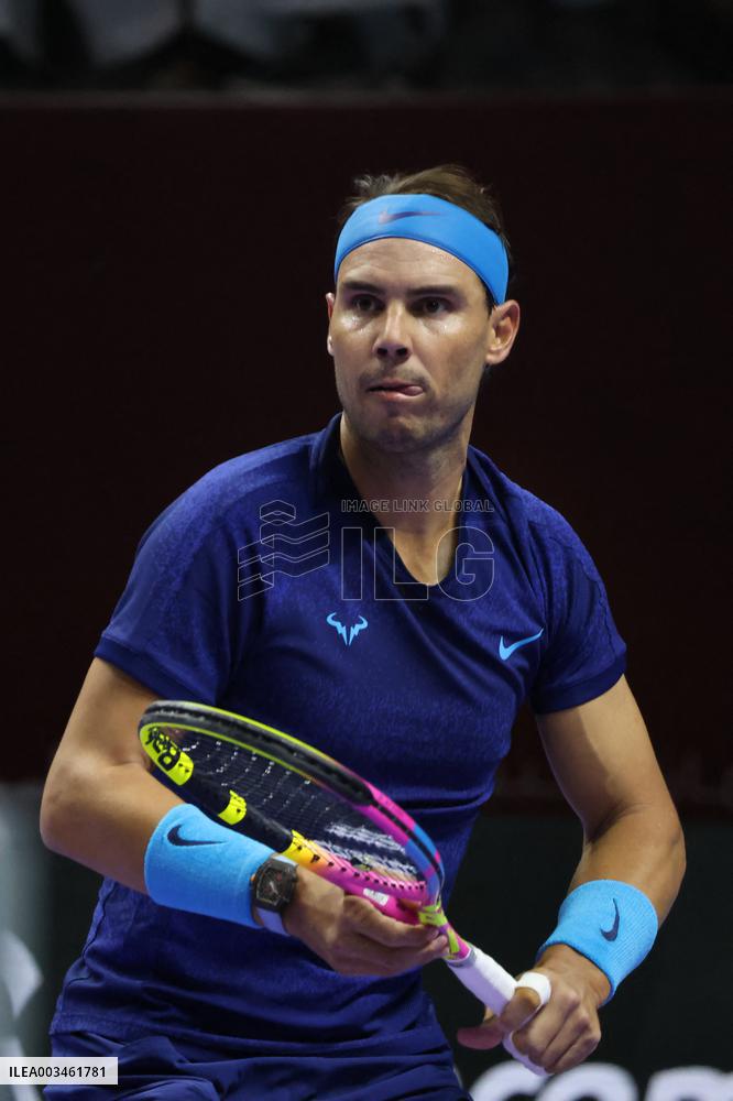 Rafael Nadal And Carlos Alcaraz At Six Kings Slam Exhibition Tennis Tournament - Riyadh