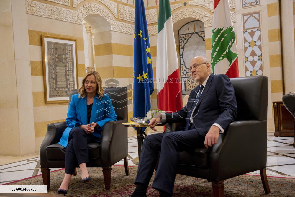 Gieorgia Meloni Visit To Lebanon