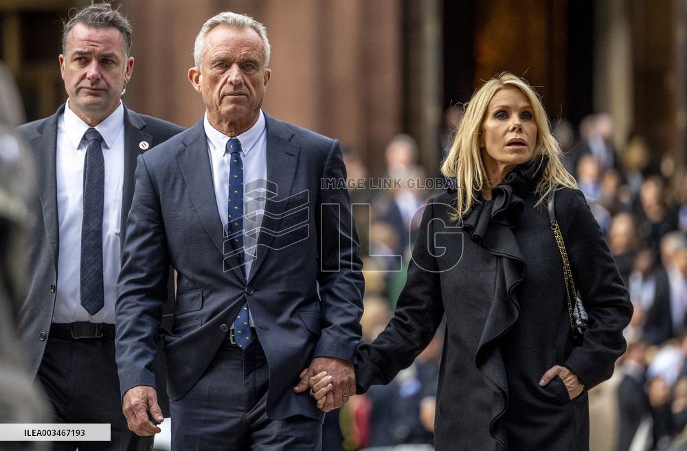 Robert F Kennedy Jr Attends Ethel Kennedy’s Funeral - DC