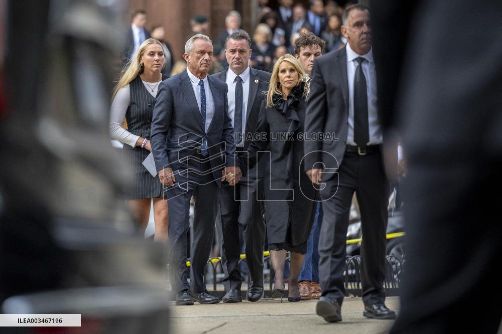 Robert F Kennedy Jr Attends Ethel Kennedy’s Funeral - DC
