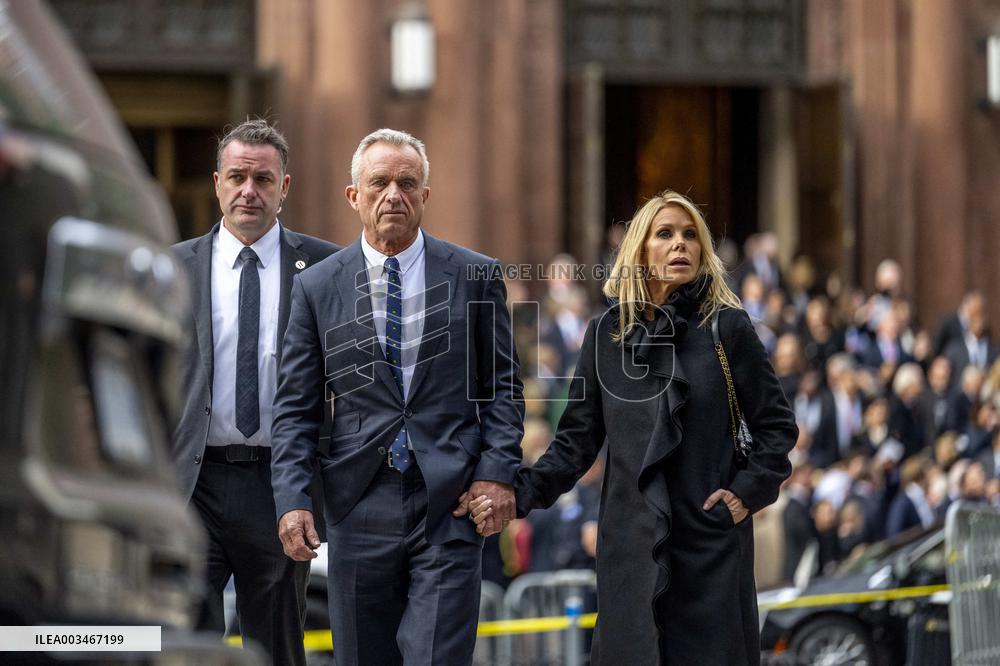 Robert F Kennedy Jr Attends Ethel Kennedy’s Funeral - DC