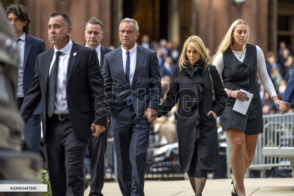 Robert F Kennedy Jr Attends Ethel Kennedy’s Funeral - DC