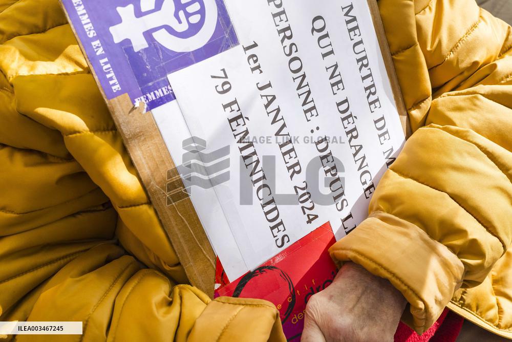 Demo against sexual violence at the Palais de Justice in Toulouse