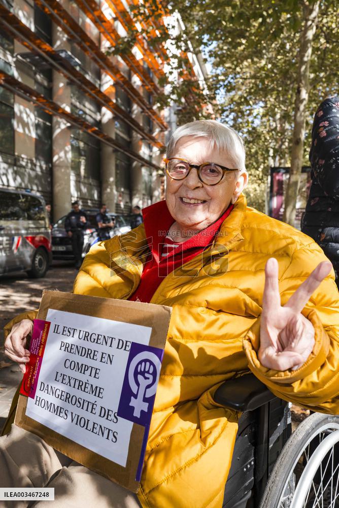 Demo against sexual violence at the Palais de Justice in Toulouse