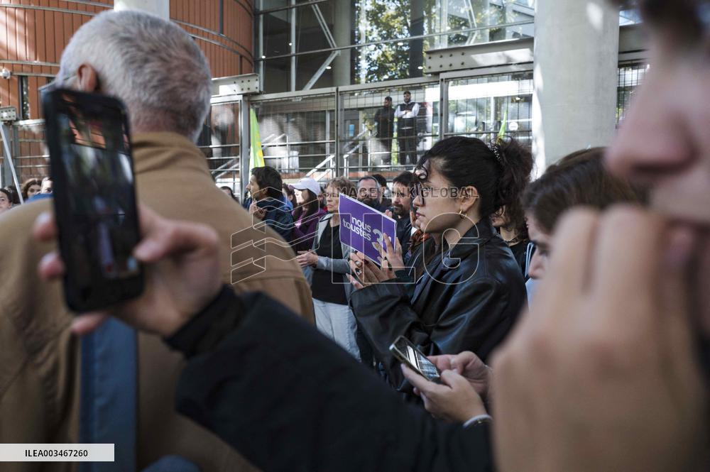 Demo against sexual violence at the Palais de Justice in Toulouse
