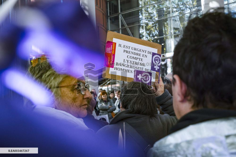 Demo against sexual violence at the Palais de Justice in Toulouse