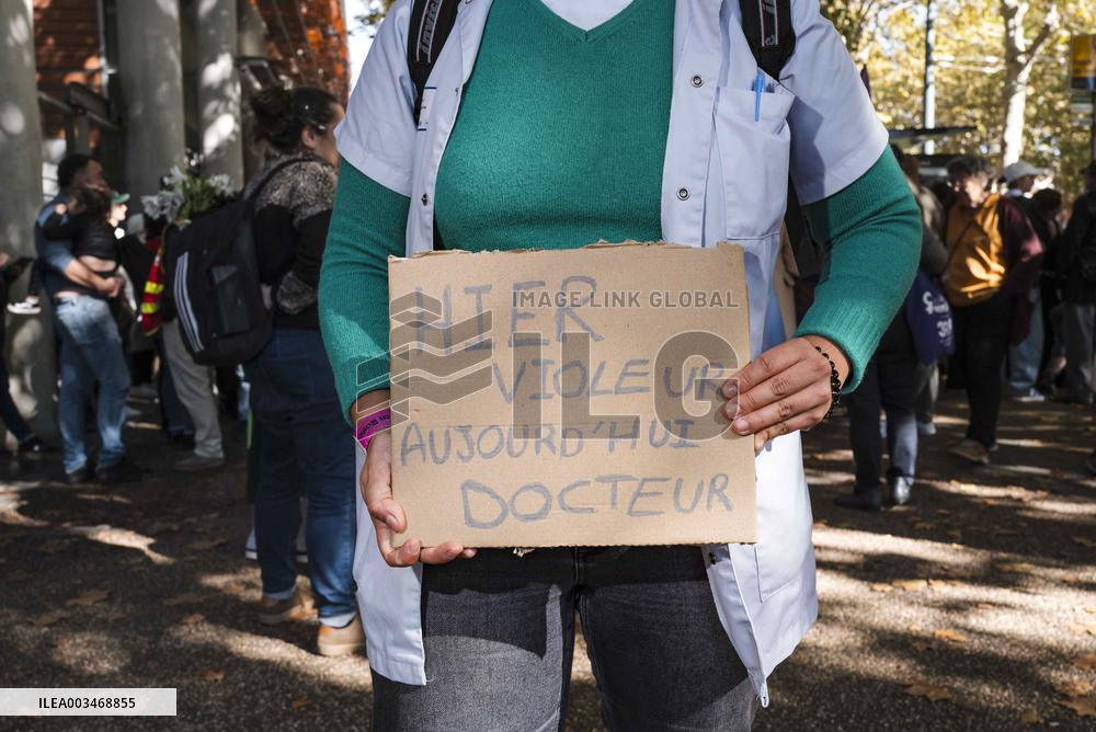 Demo against sexual violence at the Palais de Justice in Toulouse
