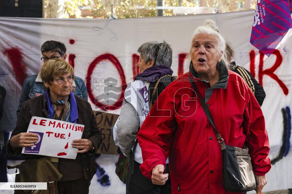 Demo against sexual violence at the Palais de Justice in Toulouse