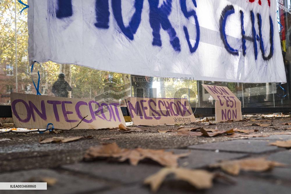 Demo against sexual violence at the Palais de Justice in Toulouse