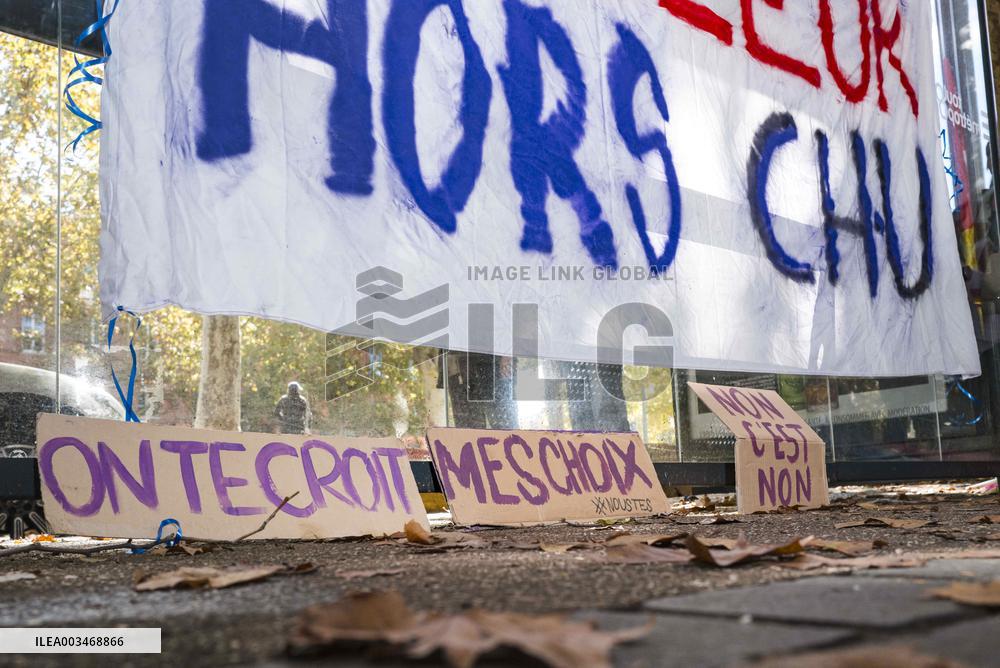 Demo against sexual violence at the Palais de Justice in Toulouse