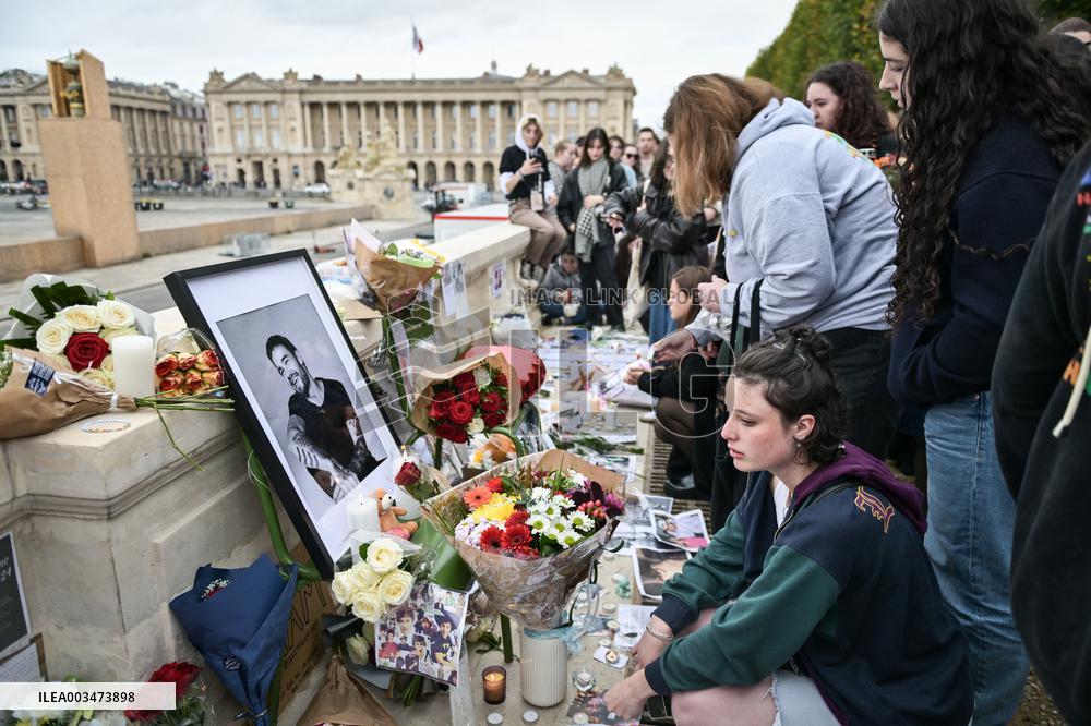 One Direction fans pay tribute to Liam Payne in Paris FA