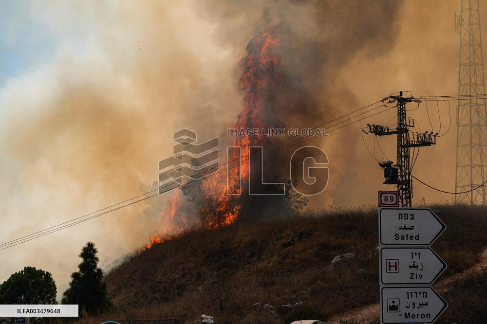 Hezbollah Targets Rosh Pina Settlement - Israel