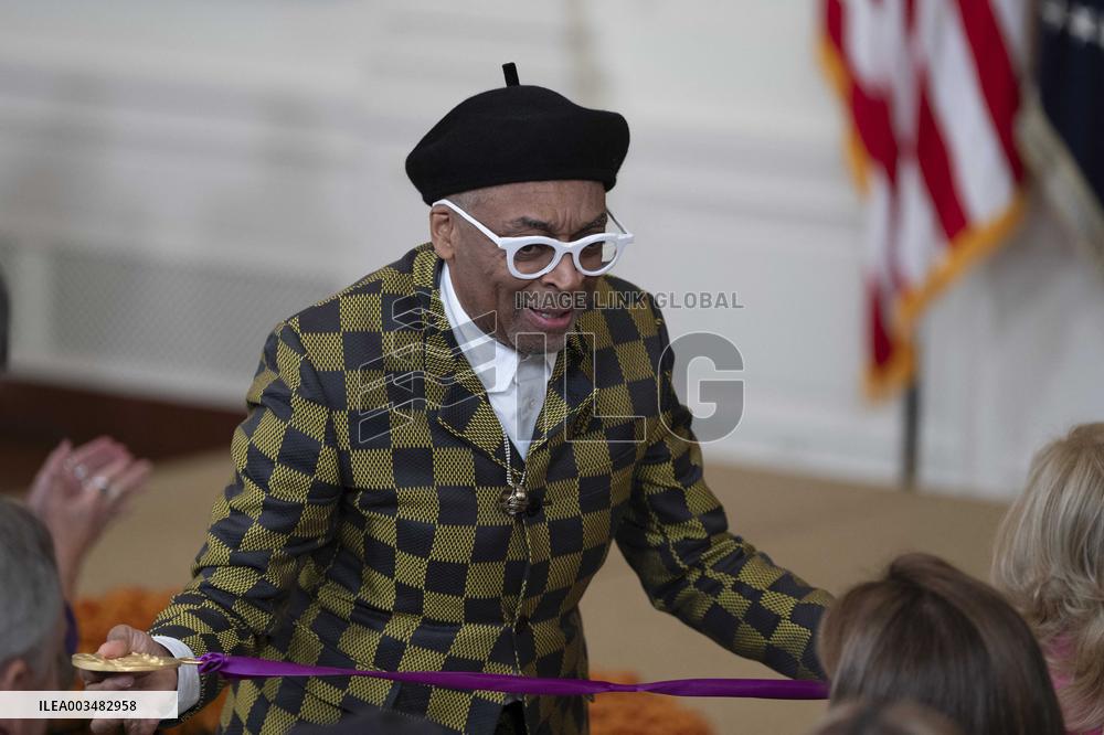 President Joe Biden and first lady Dr. Jill Biden deliver remarks at a National Arts and Humanities Reception