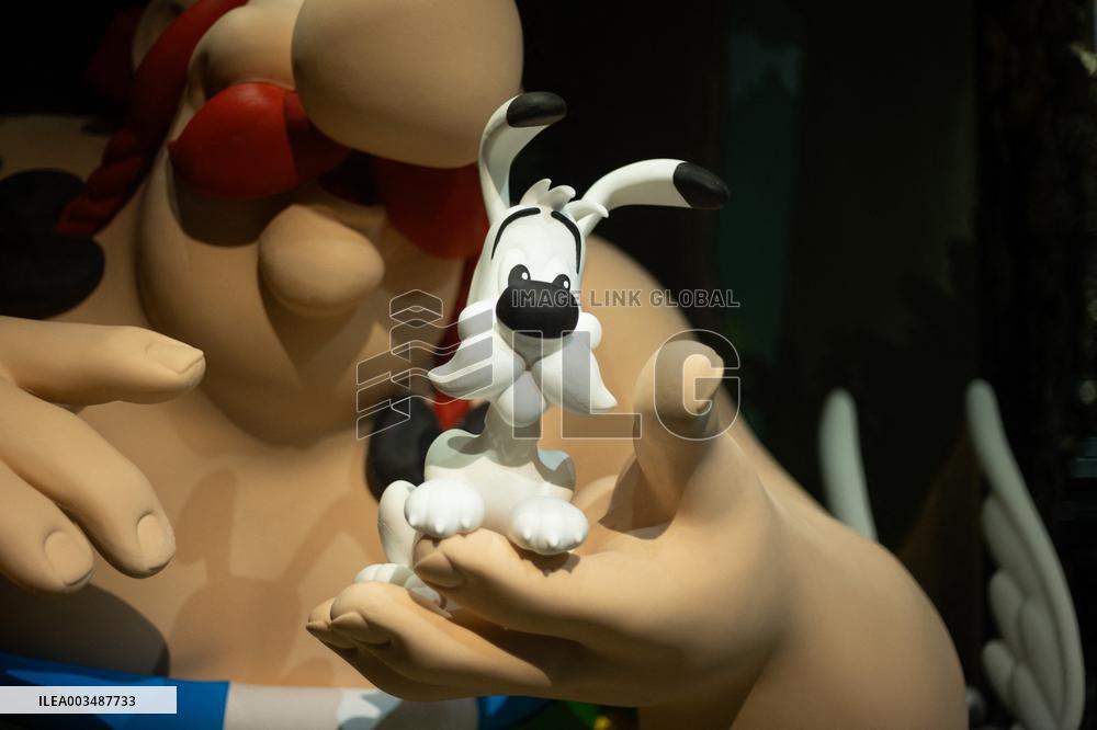 Asterix and Obelix's Wax Figure At Grevin Museum
