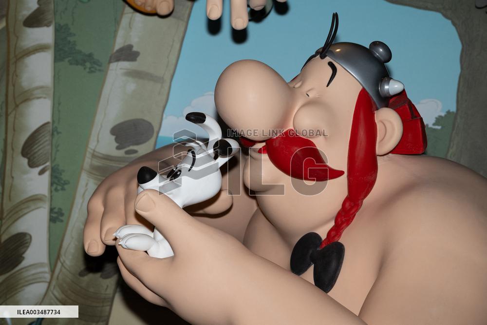 Asterix and Obelix's Wax Figure At Grevin Museum
