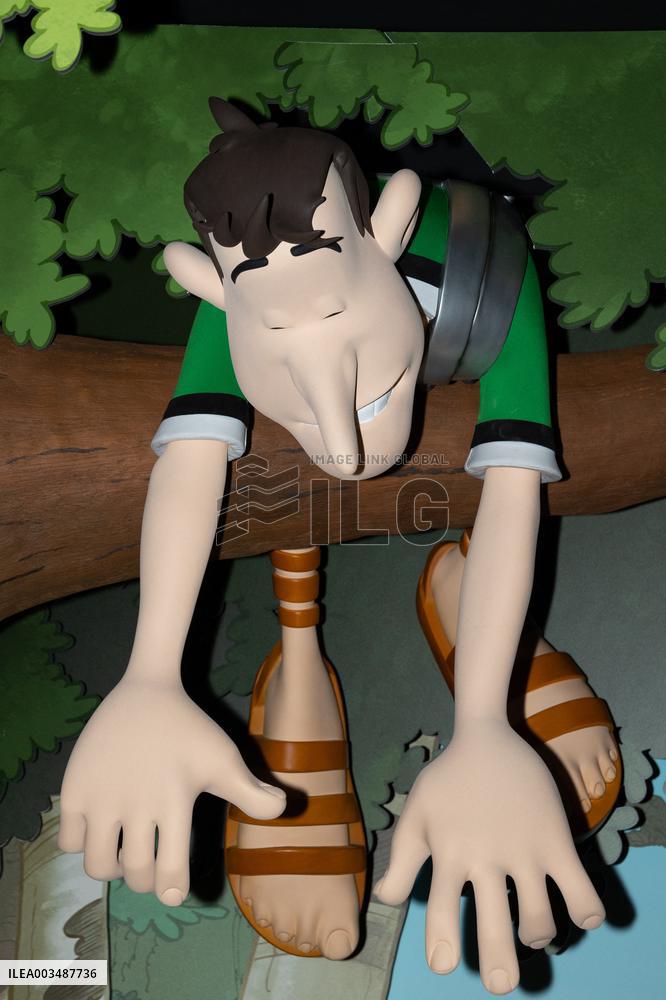 Asterix and Obelix's Wax Figure At Grevin Museum