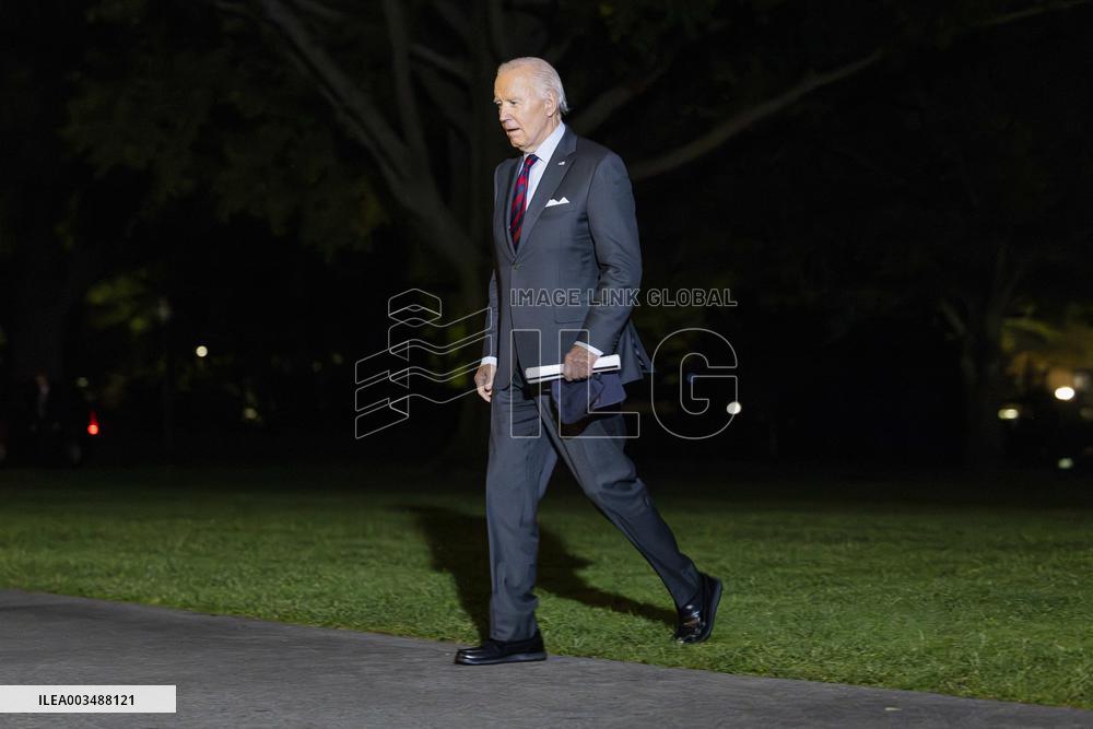 US President Joe Biden returns to White House from New Hampshire