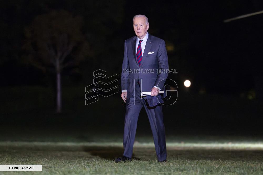 US President Joe Biden returns to White House from New Hampshire