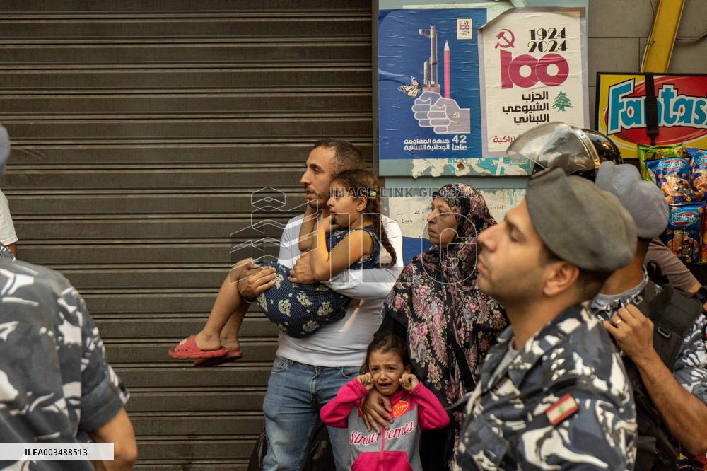 Displaced People Protest Eviction - Beirut