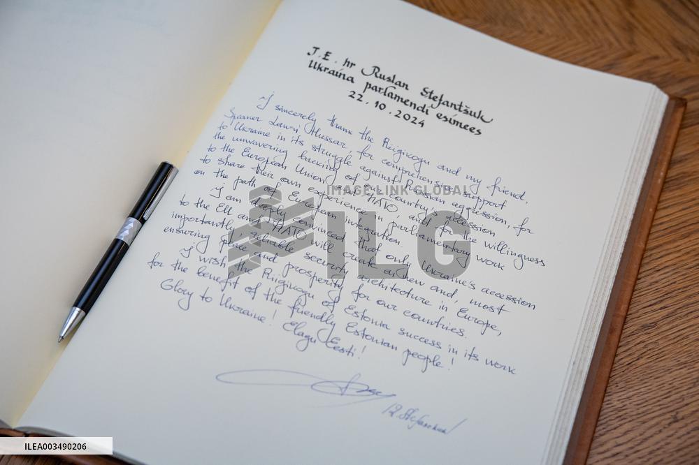 Ruslan Stefanchuk´s visit to Estonia