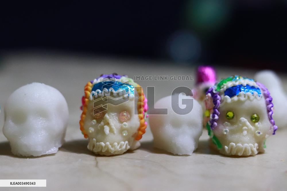 Day Of The Dead Sugar Skulls Production - Mexico