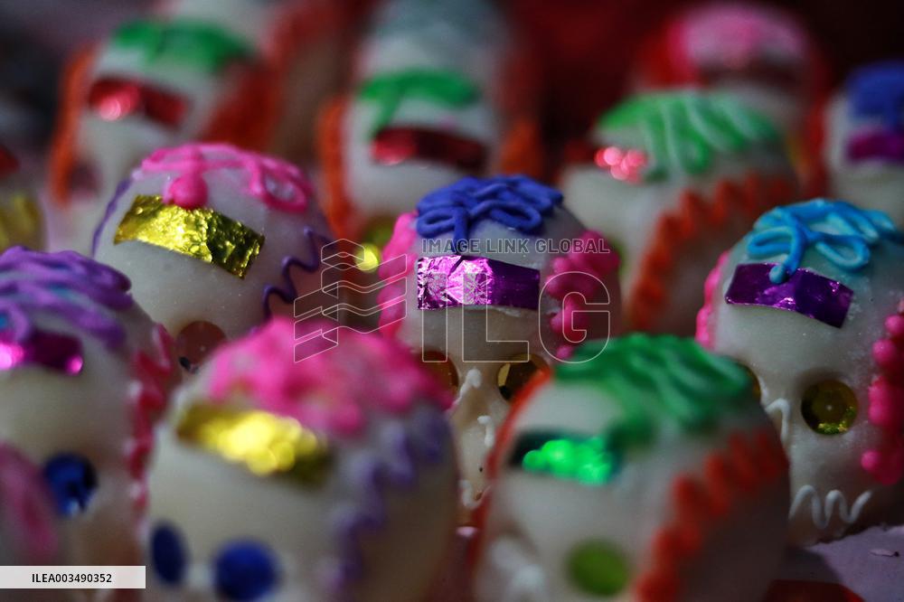 Day Of The Dead Sugar Skulls Production - Mexico