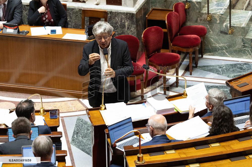 Debate session on the first part of the 2025 finance bill at the National Assembly - Paris