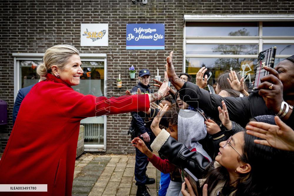 Queen Maxima Working Visit To Hoofddorp