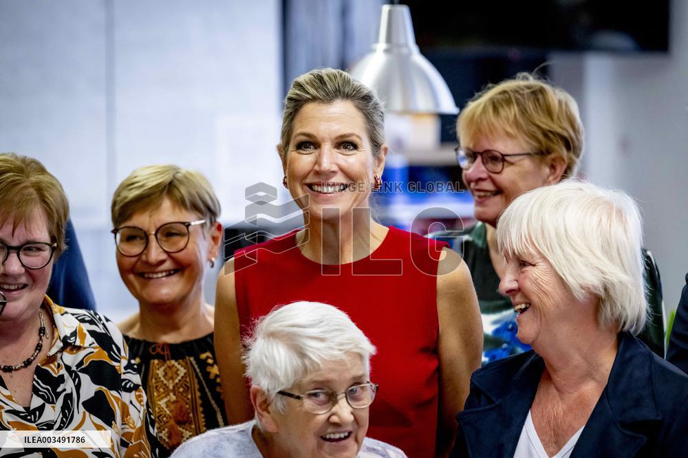 Queen Maxima Working Visit To Hoofddorp