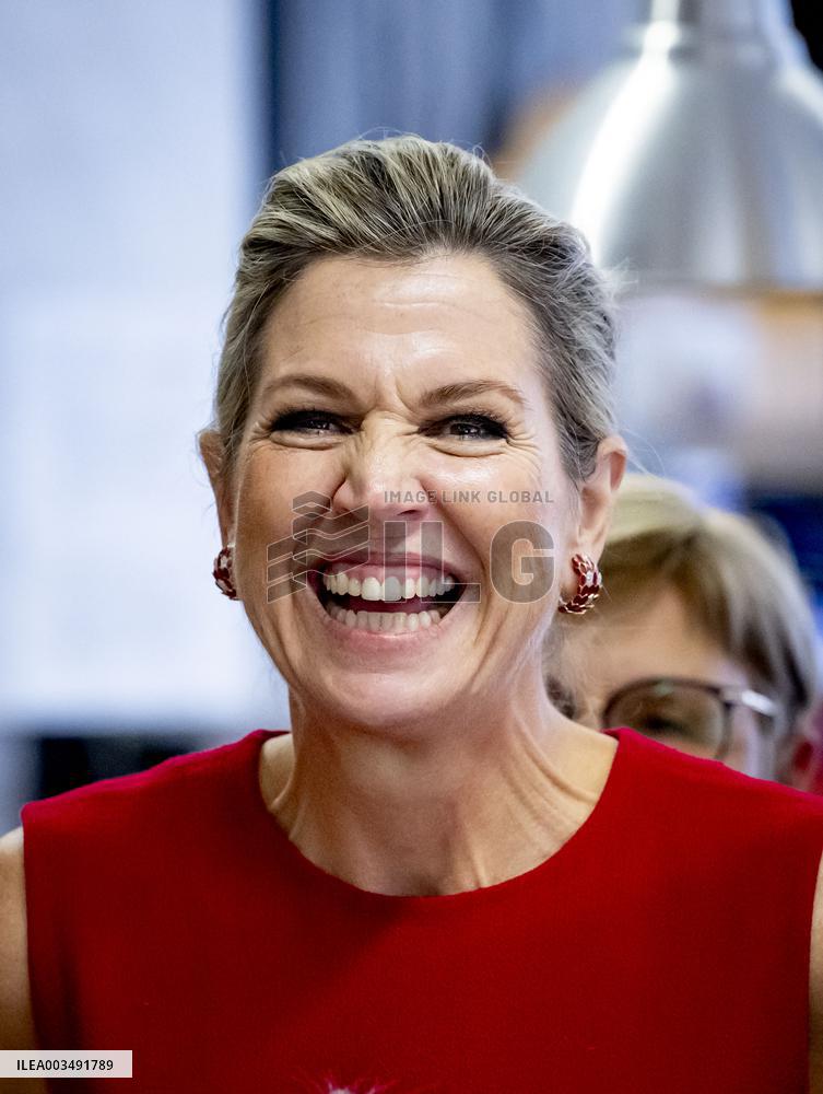 Queen Maxima Working Visit To Hoofddorp