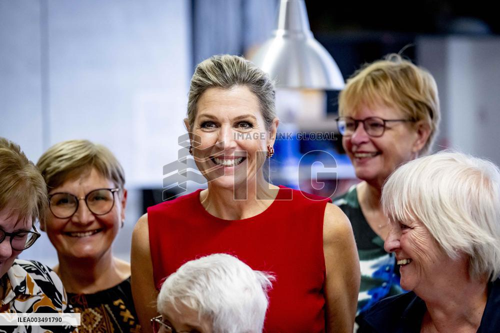 Queen Maxima Working Visit To Hoofddorp