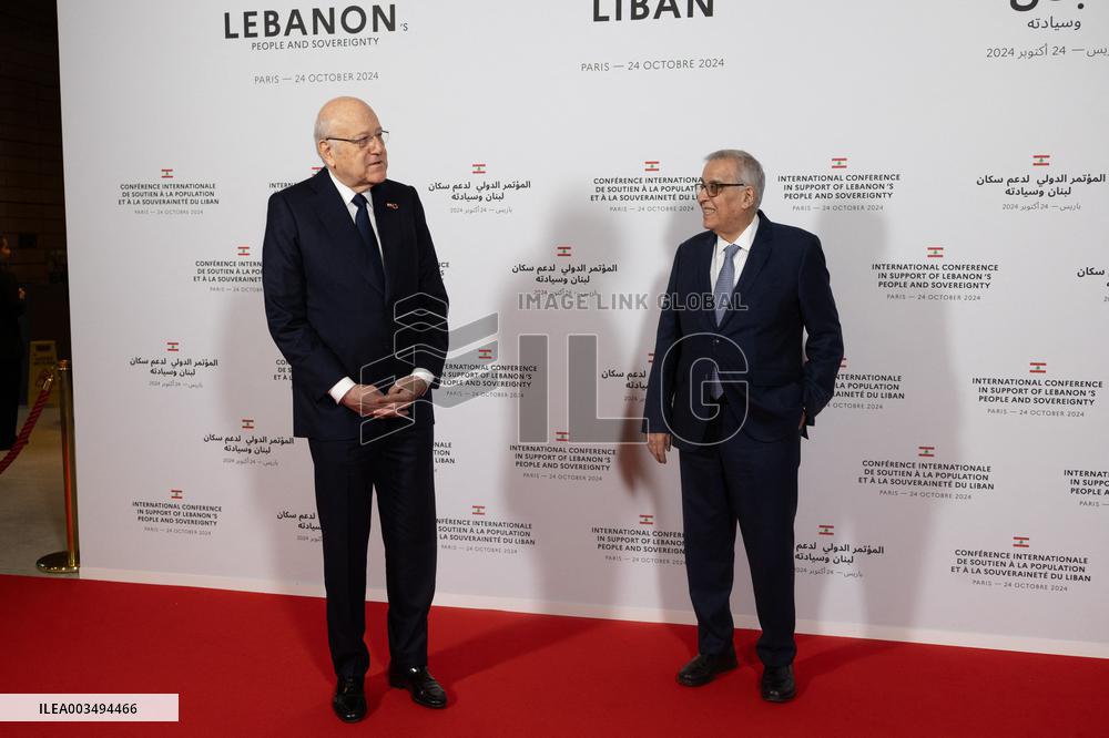 International Press Conference In Support Of Lebanon - Paris