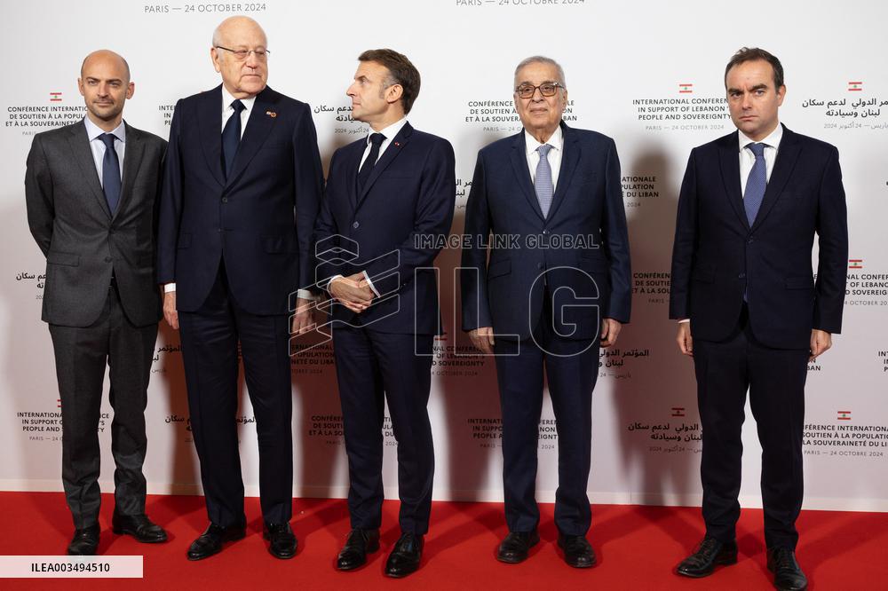 International Press Conference In Support Of Lebanon - Paris