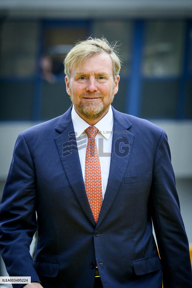 King Willem-Alexander At New Asphalt Plant Opening - Nijkerk