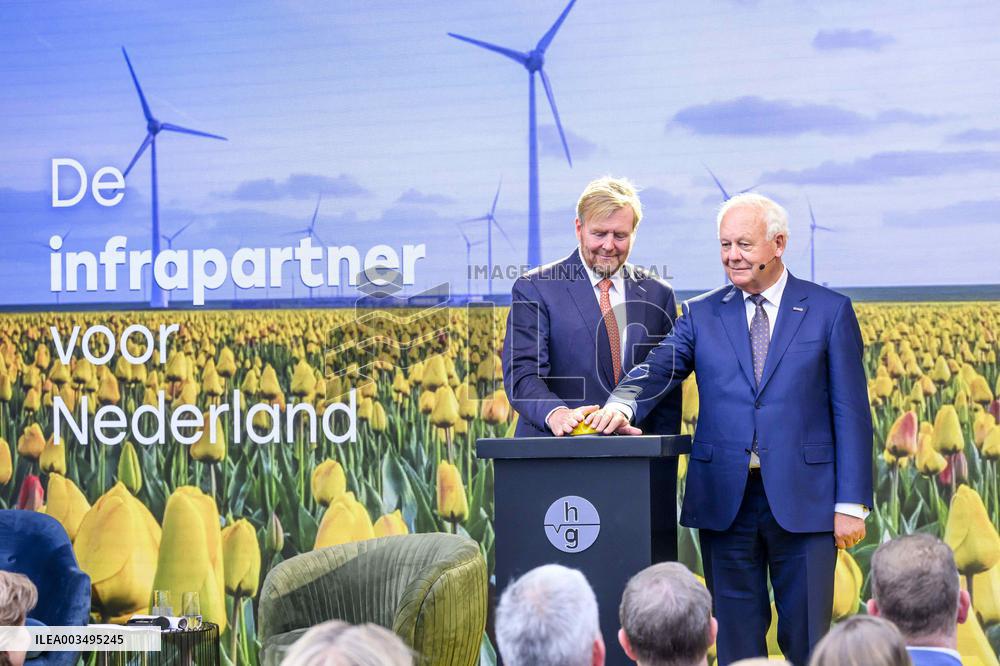 King Willem-Alexander At New Asphalt Plant Opening - Nijkerk