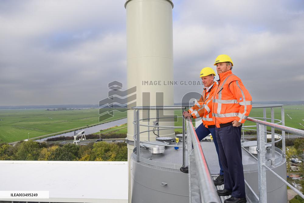 King Willem-Alexander At New Asphalt Plant Opening - Nijkerk