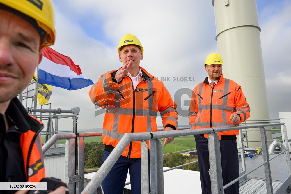 King Willem-Alexander At New Asphalt Plant Opening - Nijkerk