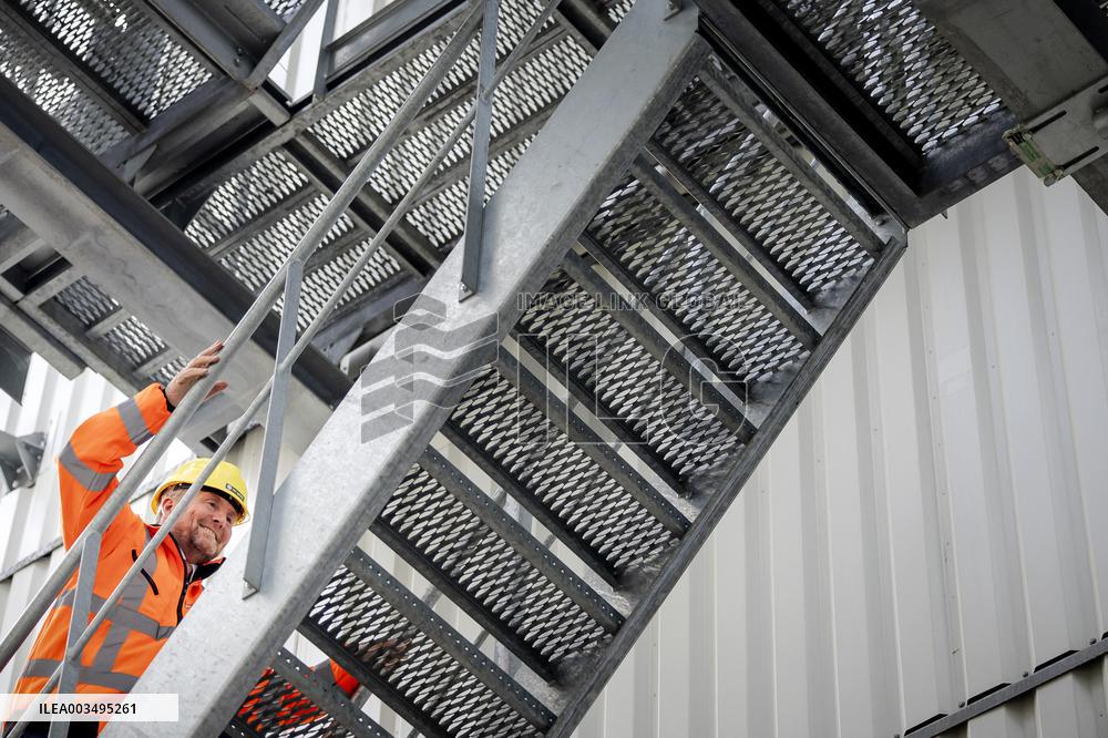 King Willem-Alexander At New Asphalt Plant Opening - Nijkerk