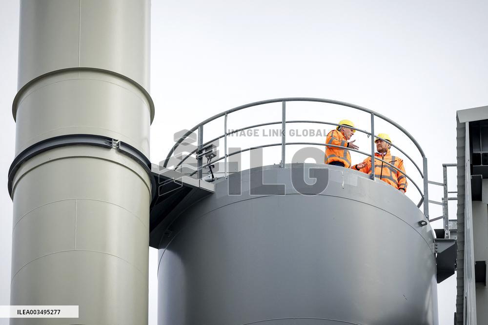 King Willem-Alexander At New Asphalt Plant Opening - Nijkerk