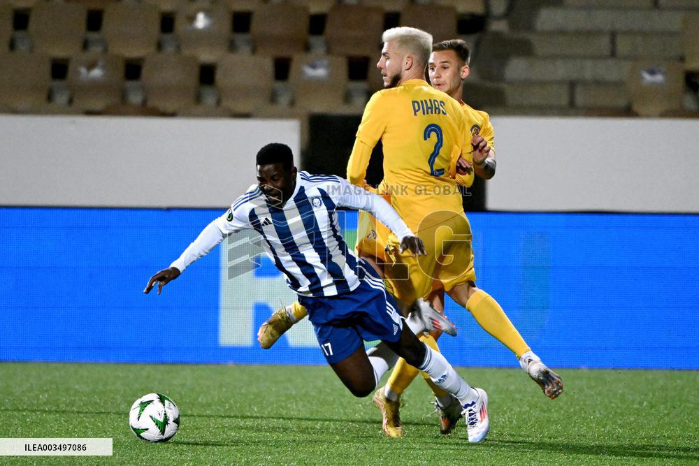 Conference League football match HJK vs Dinamo Minsk
