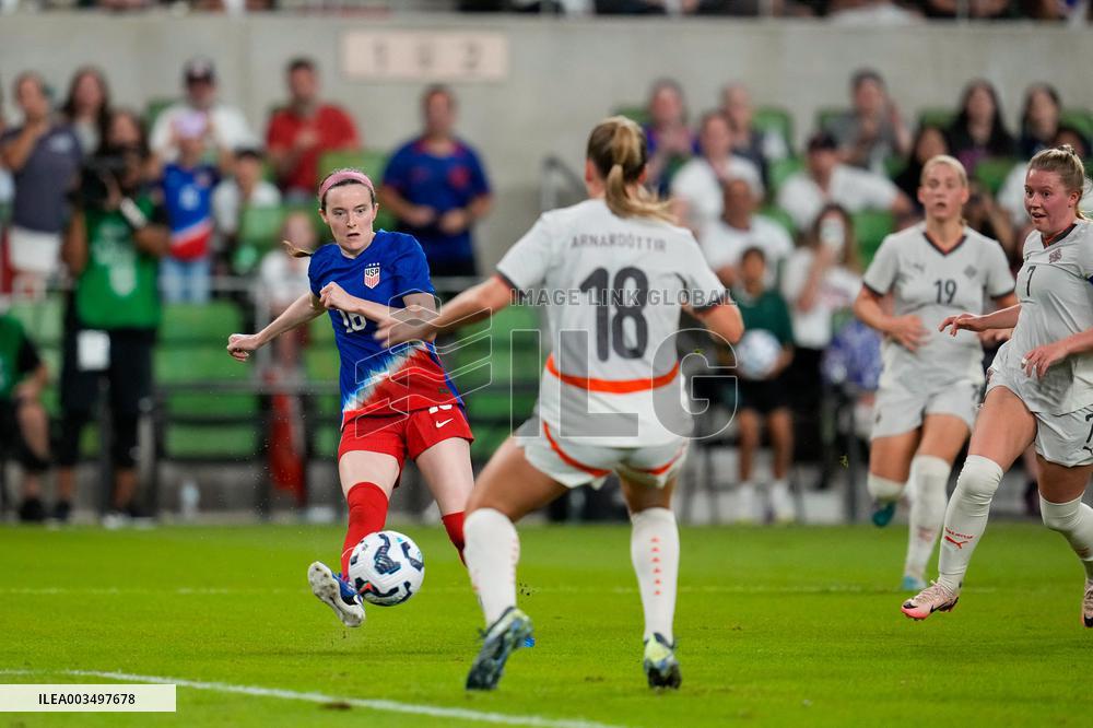 CALCIO - Amichevole - USA Women vs Iceland Women