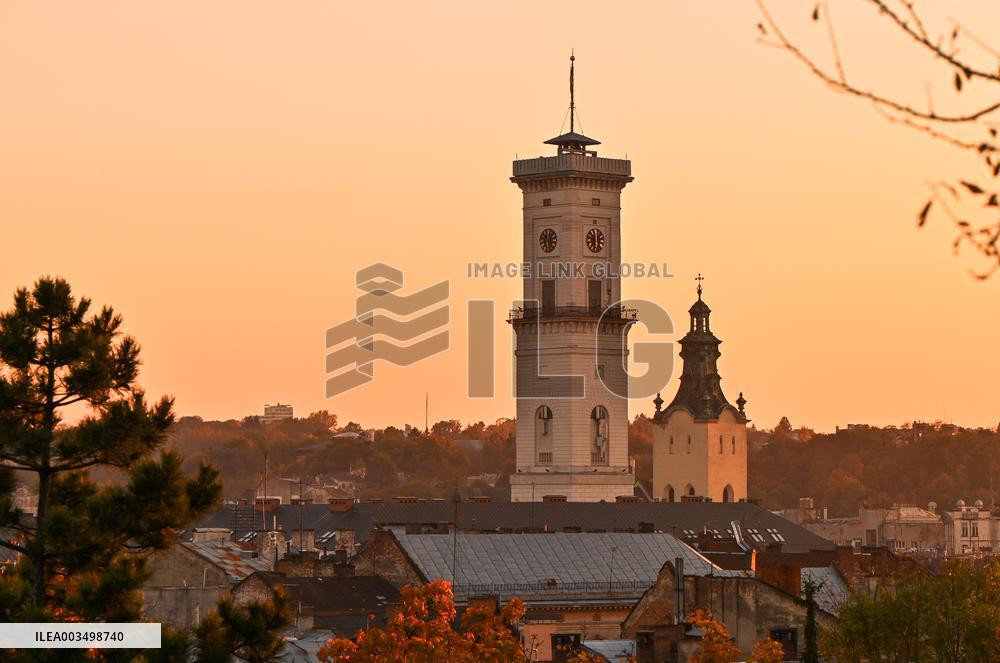 Sunset in Lviv