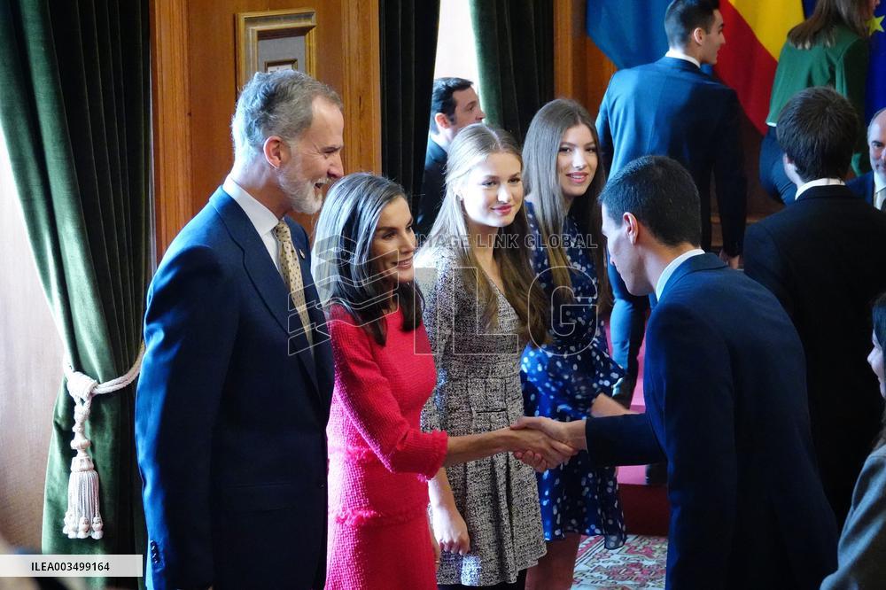 Spanish Royals Receive End of Degree Awards Winners - Spain